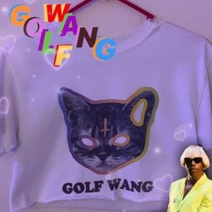 Odd Future GOLF WANG cropped T-shirt💖🍩⚡️💕